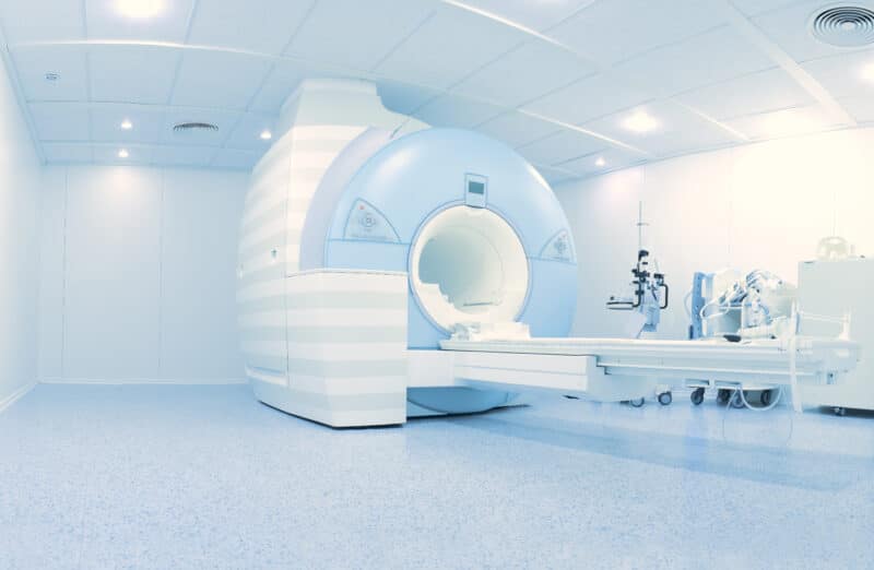 MRI (nuclear magnetic resonance imaging) laboratory with high technology contemporary equipment